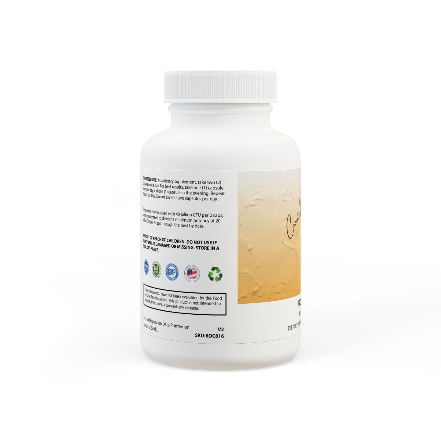 Create Me Perfect Gut Support Probiotics Supplement (60 Capsules)