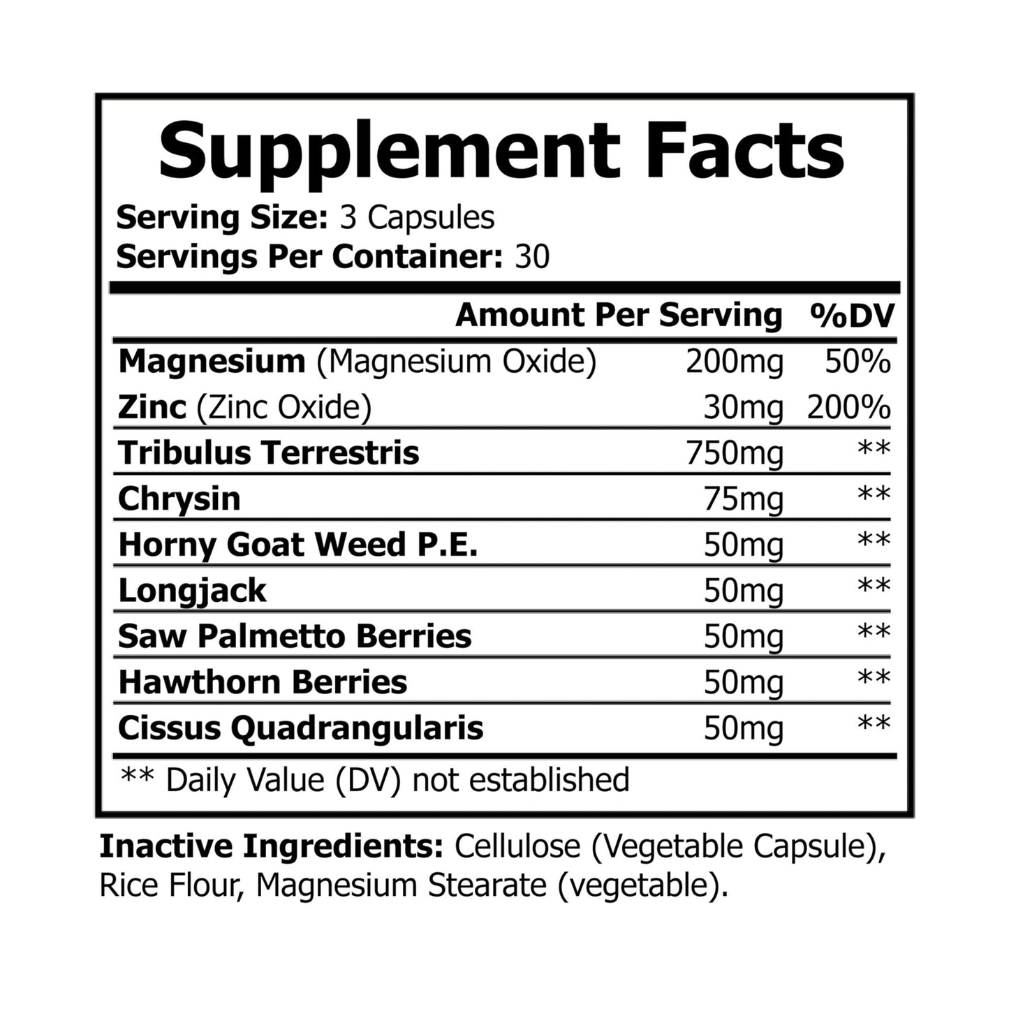 Create Me Perfect Magnesium Zinc Supplement (90 Capsules)