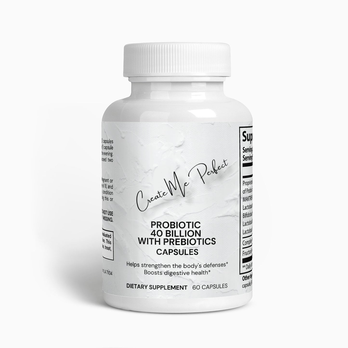 Create Me Perfect Probiotic 40 Billion with Prebiotics