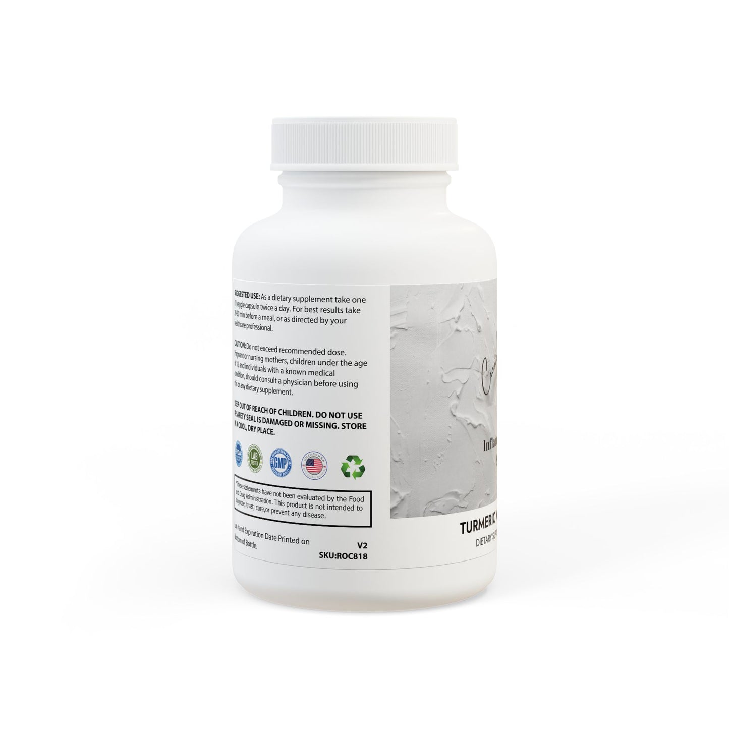 Create Me Perfect Turmeric with BioPerine® (Black Pepper Fruit Extract) Supplement (60 Capsules)
