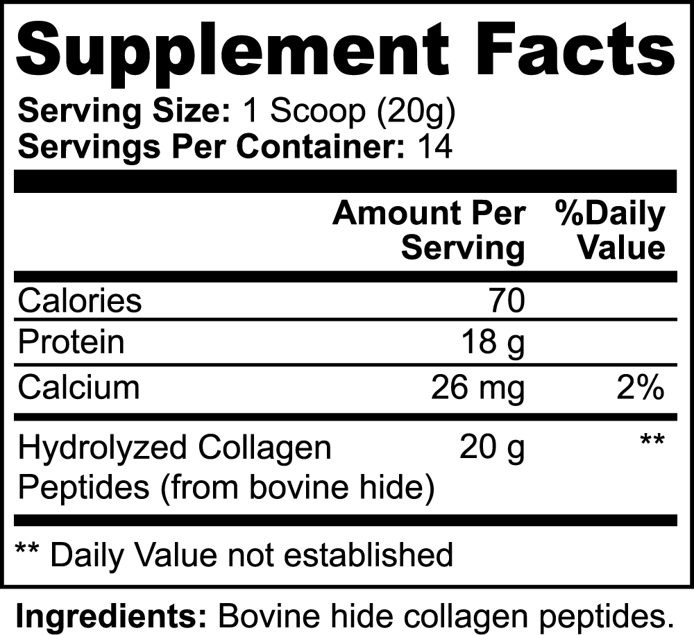 Create Me Perfect Grass-Fed Hydrolyzed Collagen Peptides