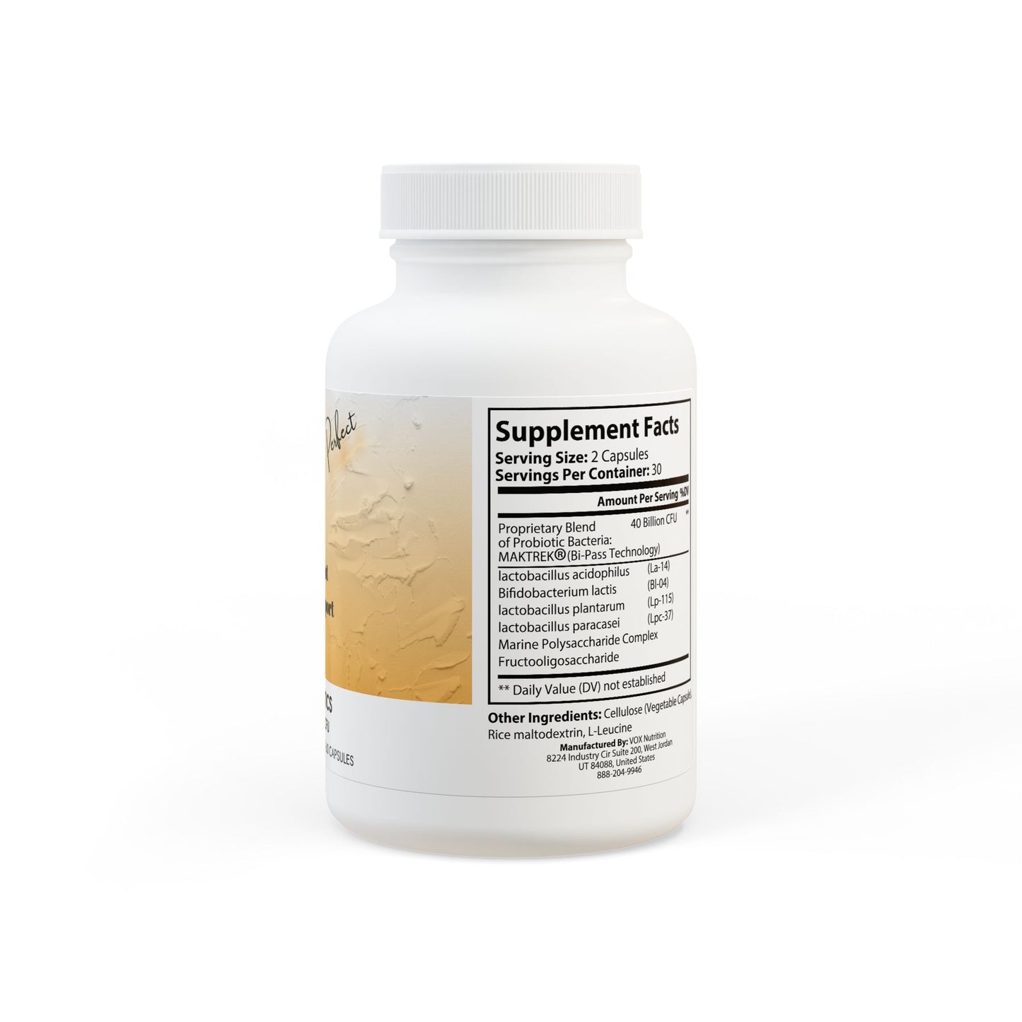 Create Me Perfect Gut Support Probiotics Supplement (60 Capsules)