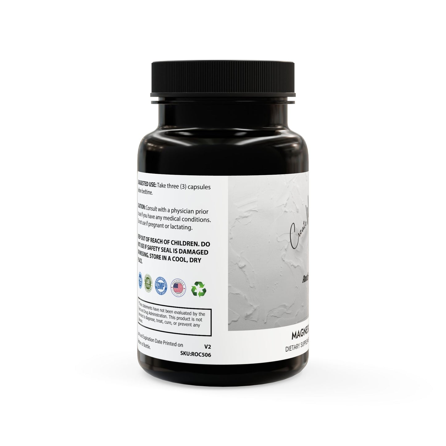 Create Me Perfect Magnesium Zinc Supplement (90 Capsules)