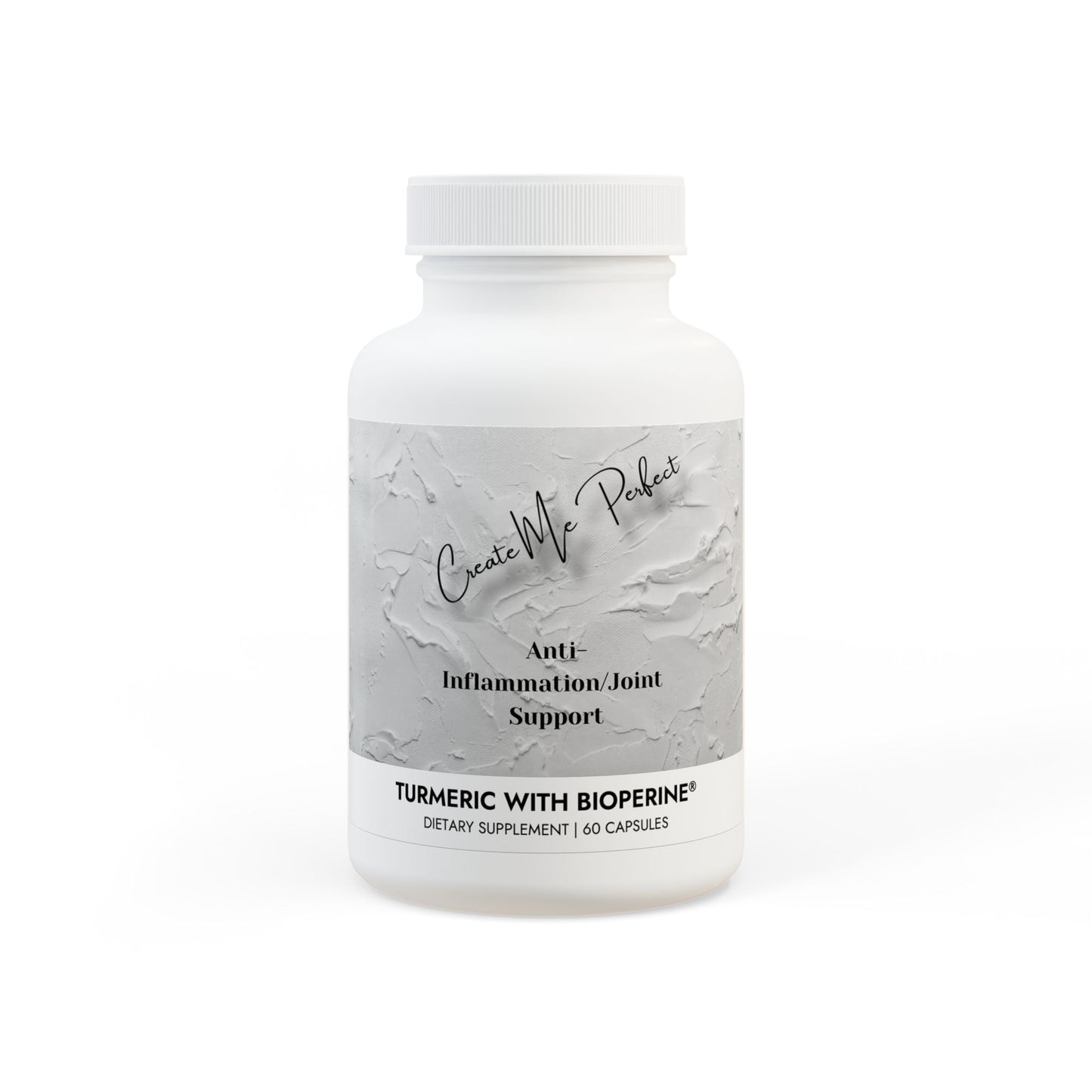Create Me Perfect Turmeric with BioPerine® (Black Pepper Fruit Extract) Supplement (60 Capsules)